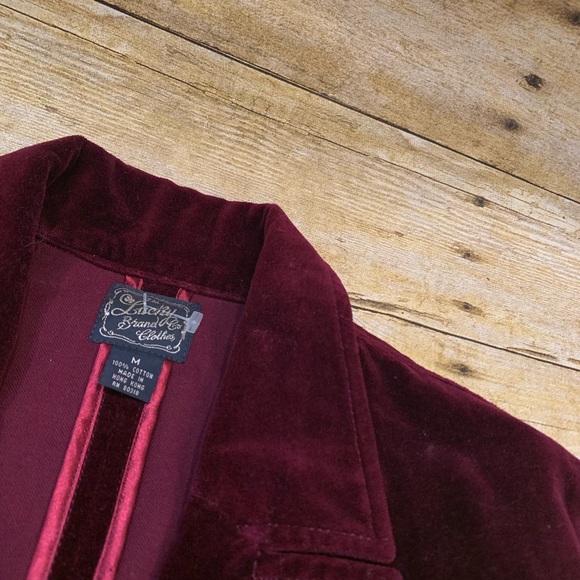 Lucky Brand Maroon velvet Jacket - Picture 2 of 5